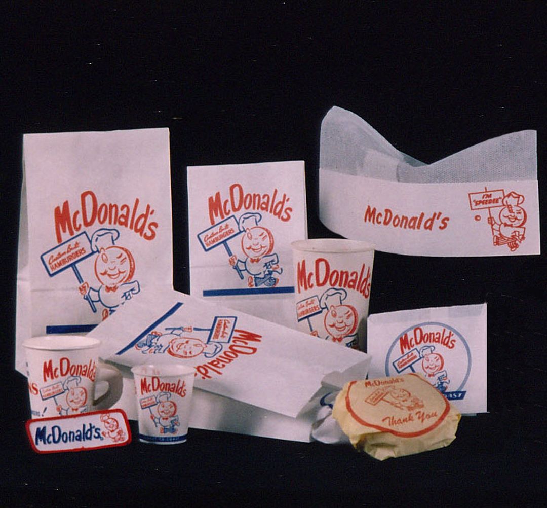 麦当劳旧包装图片